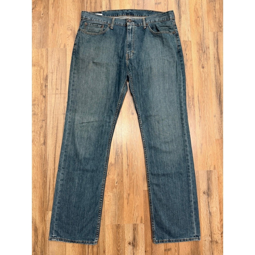 Levi's 559 Relaxed Straight Jeans Men's 38x36 Blue Denim Classic Fit - Picture 2 of 9
